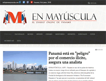 Tablet Screenshot of enmayuscula.com